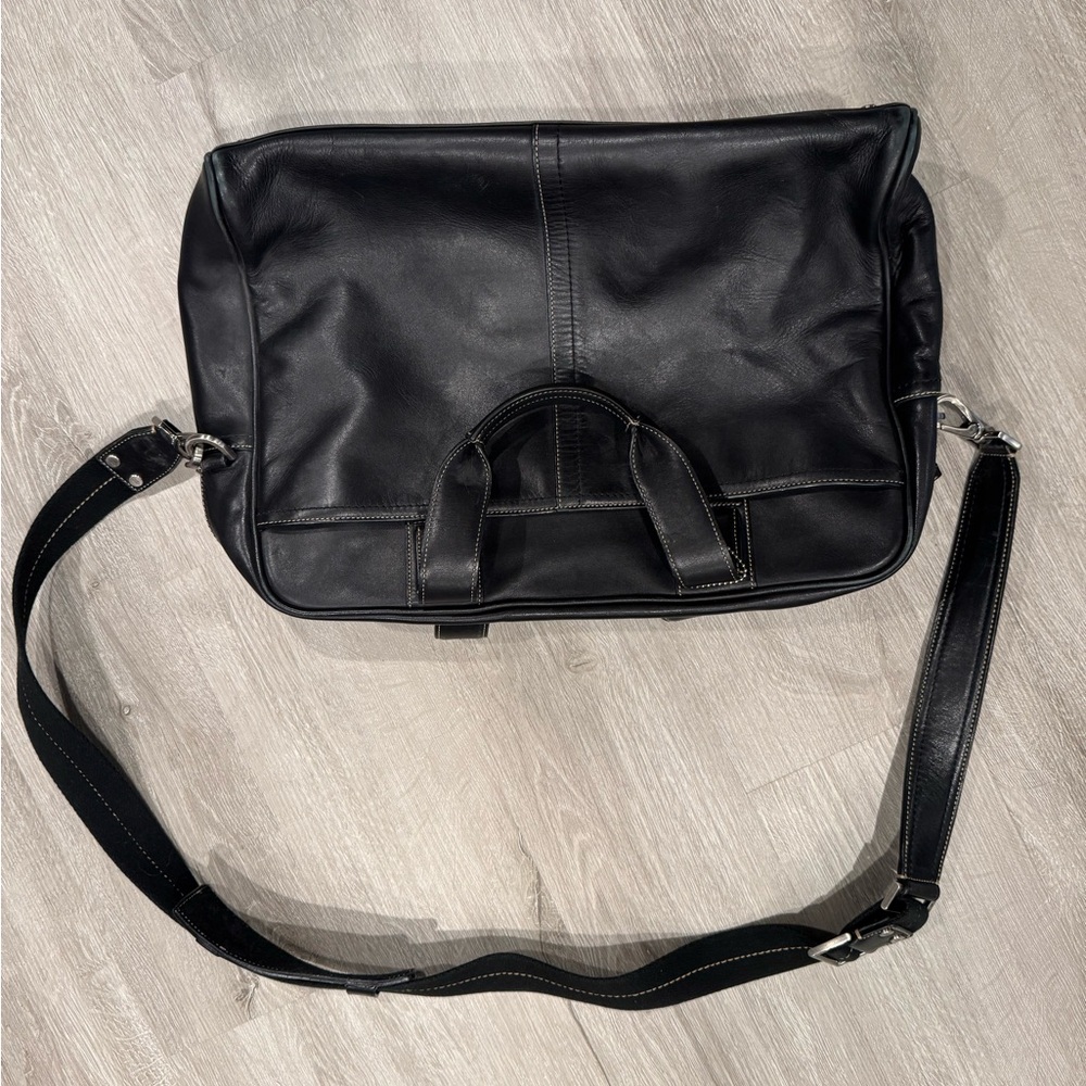 Coach Black Leather Men's Bag